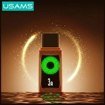 Kabel USAMS U92 18W USB-C do USB-A 1.2m  pomarańczowy