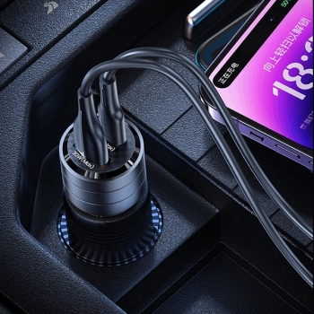 USAMS Ład. sam. C36 USB+USB-C 95WFast Charge fioletowy/purple CC176CC02 (US-CC176)