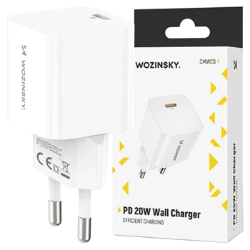 Ładowarka sieciowa Wozinsky CMWCS USB-C PD 20W - biała