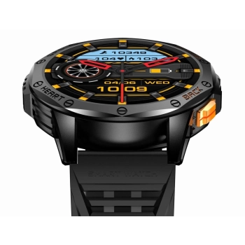 Smartwatch Męski GRAVITY GPS GT24-1 Czarny Pasek Silikonowy + Granatowy Pasek Silikonowy