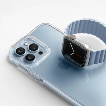 UNIQ pasek Revix Apple Watch Series1/2/3/4/5/6/7/8/9/SE/SE2/Ultra/Ultra 2 42/44/45/49mm. Reversible Magnetic biały-niebieski/white-blue