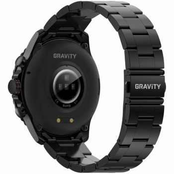 Smartwatch Męski GRAVITY GT16-2 Black / Czarna Bransoleta