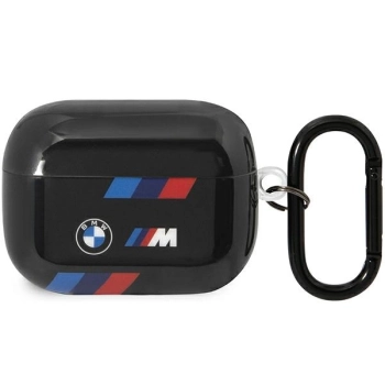 BMW BMAP222SOTK AirPods Pro 2(2022/2023) cover czarny/black Tricolor Stripes