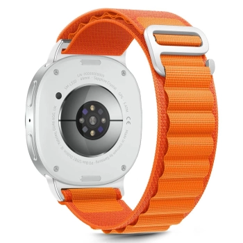 Pasek Tech-Protect Nylon Stripe na Samsung Galaxy Watch 40 / 44 / 46 mm - pomarańczowy