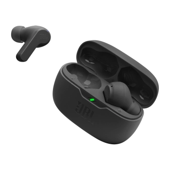 Słuchawki JBL Wave Beam bezprzewodowe dokanałowe Bluetooth 5.2 IP54 IPX2 - czarne