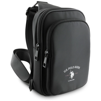 Torebka na telefon US Polo Petit Pique   Crossbody Arch czarny