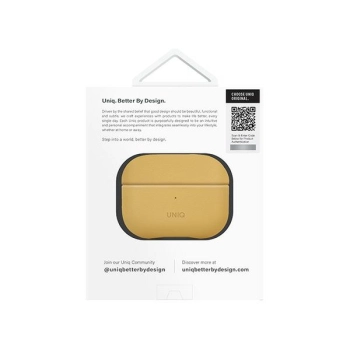 UNIQ etui Lyden DS AirPods Pro 2 gen(2022/2023) żółto-szary/canary yellow-flint grey