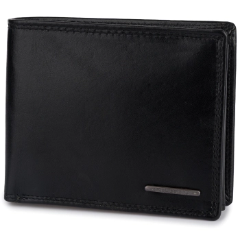 Duży portfel męski z systemem RFID Bellugio - black