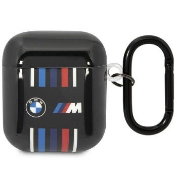 BMW BMA222SWTK AirPods 1/2 coverczarny/black Multiple Colored Lines