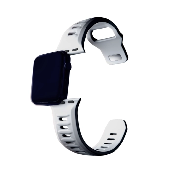 42/44/45/46/49 mm White (big) - 3mk Silicone Watch Strap for Apple