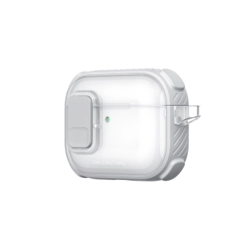 Etui AMAZINGTHING Titan Pro Mag Case Clear do AirPods Pro 3 - białe