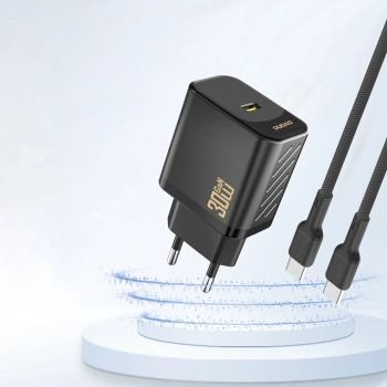 Ładowarka sieciowa Dudao A27P 30W PD GaN USB-C - czarna