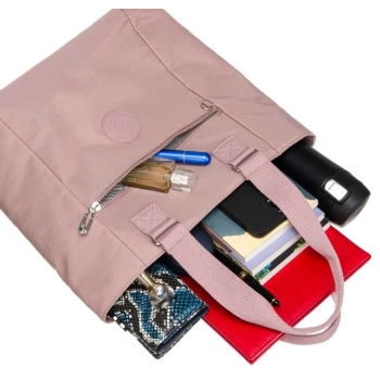 Nylonowy, pojemny shopper damski - Peterson