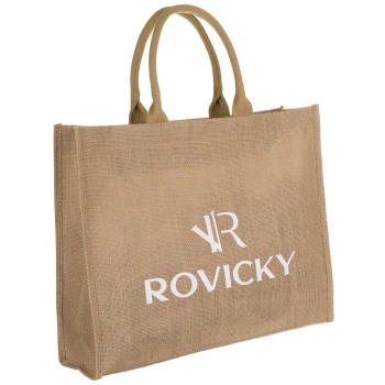 Rovicky pojemna duża torba na zakupy z juty