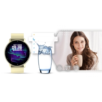 Smartwatch GIEWONT Ecru do codziennego noszenia i sportu