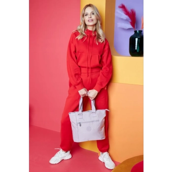 Nylonowy, pojemny shopper damski - Peterson