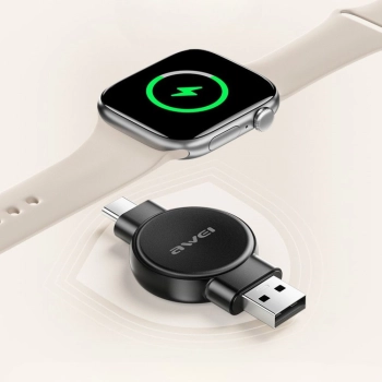 AWEI ład. do zegarka Apple/Samsung Watch W26 czarny/black