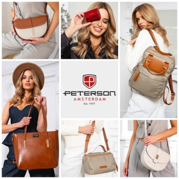 Saszetka damska Peterson elegancka miejska torebka na ramię