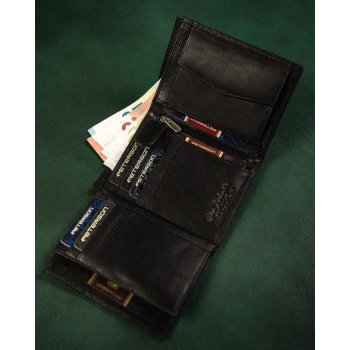 Duży portfel męski z systemem RFID Protect - Peterson
