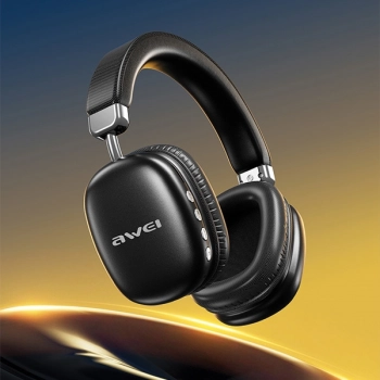 AWEI słuchawki nauszne Bluetooth AT7czarny/black