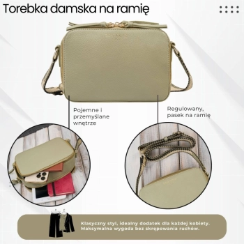 Torebka damska skórzana listonoszka na ramię Paolo Peruzzi