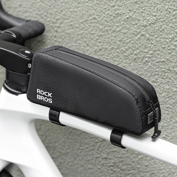 Torba rowerowa Rockbros na ramę na rurę górną 0,9l - czarna