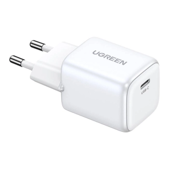 Ładowarka sieciowa UGREEN 15324 Nexode mini, USB-C, PD3.0, QC4.0, GaN, 20W (biały)