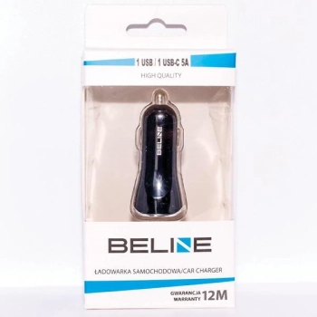 Beline Ład. sam. 1xUSB i 1xUSB-C 5A 30Wczarny/black (only head)