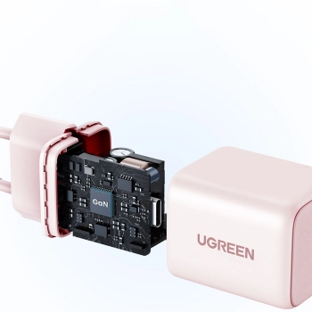 Ładowarka sieciowa Ugreen X512 20W GaN 1x USB-C - różowa