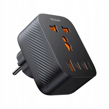 MCDODO PRZEJŚCIÓWKA ŁADOWARKA ADAPTER PODRÓŻNY WTYCZKA EU 3 X USB-C USB-A