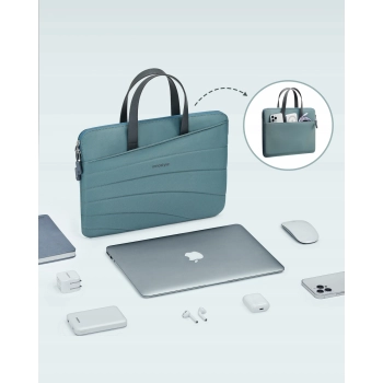 INNOSTYLE DAMSKA TORBA NA LAPTOPA 13 14 WODOODPORNA CARRYLITE SLIM ZIELONA