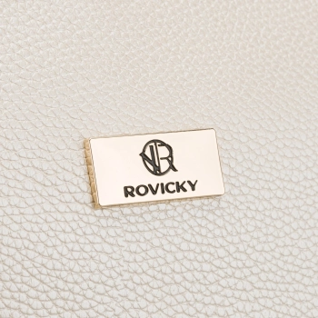 Kosmetyczka damska Rovicky pojemna na kosmetyki kremowa