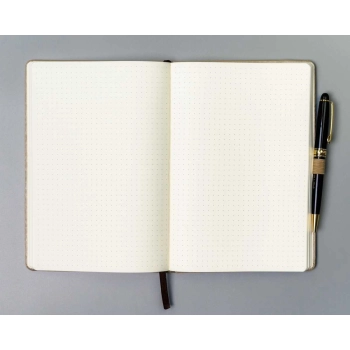 Notes notatnik w kropki planer organizer A5 zeszyt Peterson z gumką