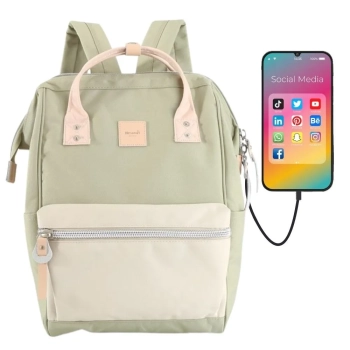 Plecak damski Himawari miejski torba na laptopa + port USB do pracy