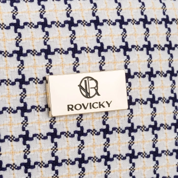 Kosmetyczka damska Rovicky w kratke granatowa elegancka
