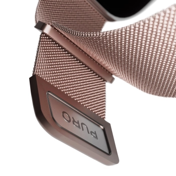 Pasek ze stali nierdzewnej Puro Milanese do Apple Watch 38 / 40 / 41 mm - różowy
