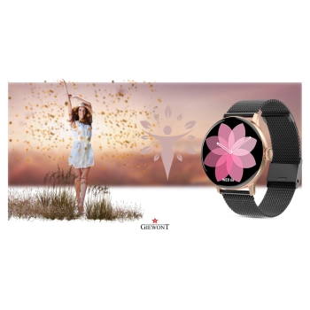 Smartwatch Damski GIEWONT Złoto do codziennego noszenia
