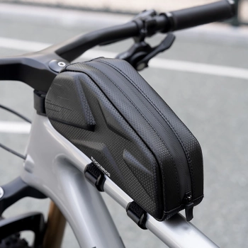 Torba rowerowa Rockbros usztywniana, na ramę, na rurę górną 1,4l - czarna