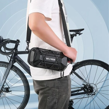WILDMAN Etui/uchwyt rowerowy XT17 1L     sakwa na kierownicę czarna/black