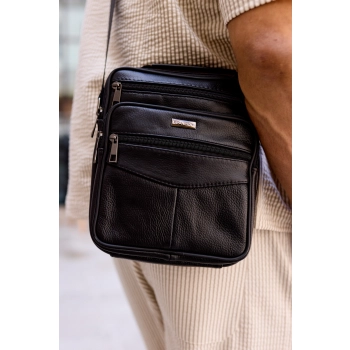 ROVICKY torba męska skórzana mała saszetka listonoszka crossbody na ramię