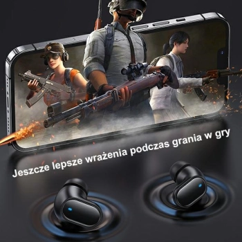 USAMS Słuchawki Bluetooth 5.1 TWS BHseries bezprzewodowe czerwony/red BHUBH03