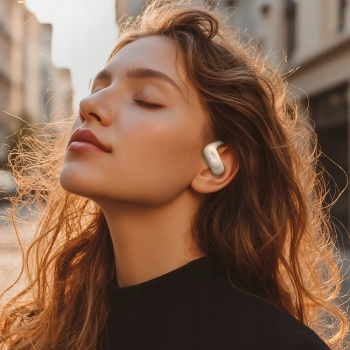 MCDODO SŁUCHAWKI BEZPRZEWODOWE DOUSZNE BLUETOOTH 5.4 Z MIKROFONEM ETUI CLIP