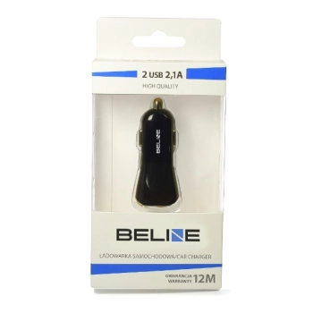 Beline Ład. sam. 2xUSB 2,1A czarna/black (only head)