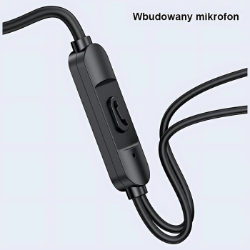 USAMS Słuchawki stereo EP-47 3.5mmczarny/black 1,2m HSEP4701 (US-SJ594)
