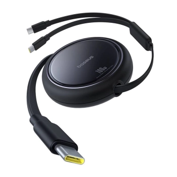 Kabel USB-C 2W1 Baseus Bright Mirror, C+C / 100W / 1m (czarny)