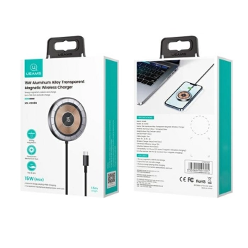USAMS Ład. indukcyjna US-CD183 magnetic15W aluminium czarny/black CD183CDX01