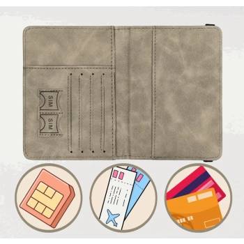 Etui Peterson na karty, paszport i dokumenty ze skóry eko