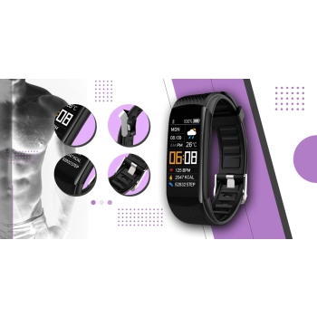 Smartwatch GIEWONT elegancki zegarek na rękę z 2 paskami