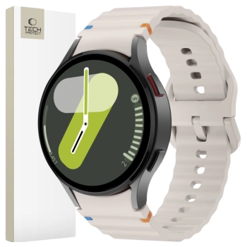 TECH-PROTECT SILICONE SPORT SAMSUNG GALAXY WATCH 4 / 5 / 5 PRO / 6 / 7 / FE STARLIGHT