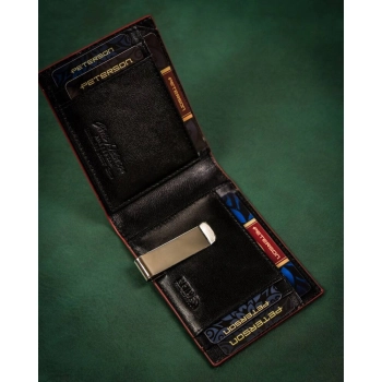 Elegancki, skórzany portfel męski z systemem RFID - Peterson